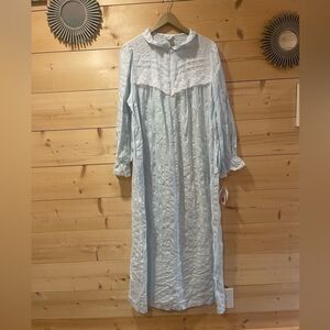 Erika Taylor Vintage Blue Nightgown NWT Deadstock Cottagecore L